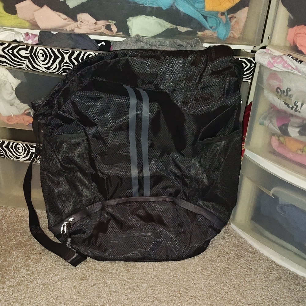 Black Drawstring Backpack